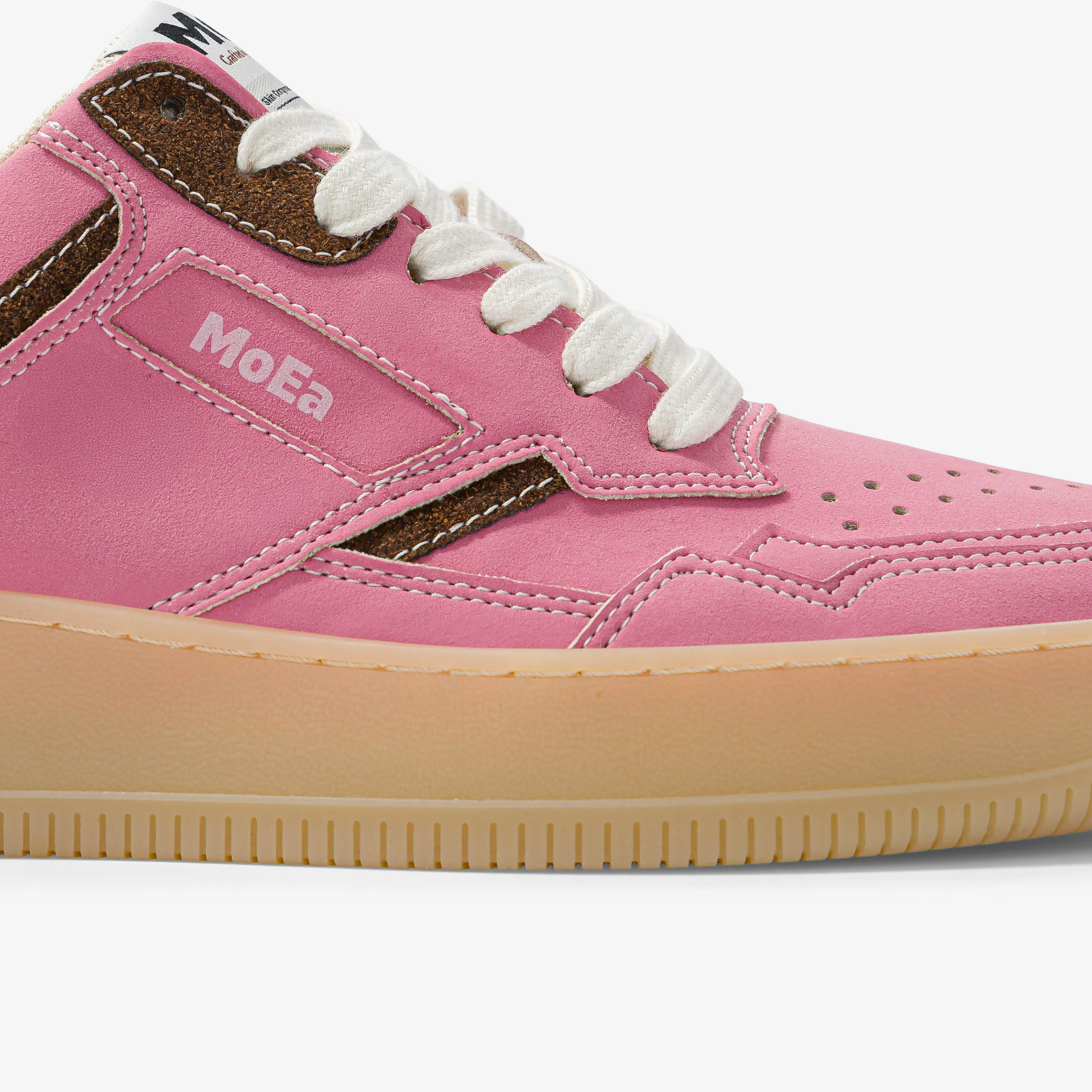 GEN1 - Coconut Pink & Brown Suede - Image 3