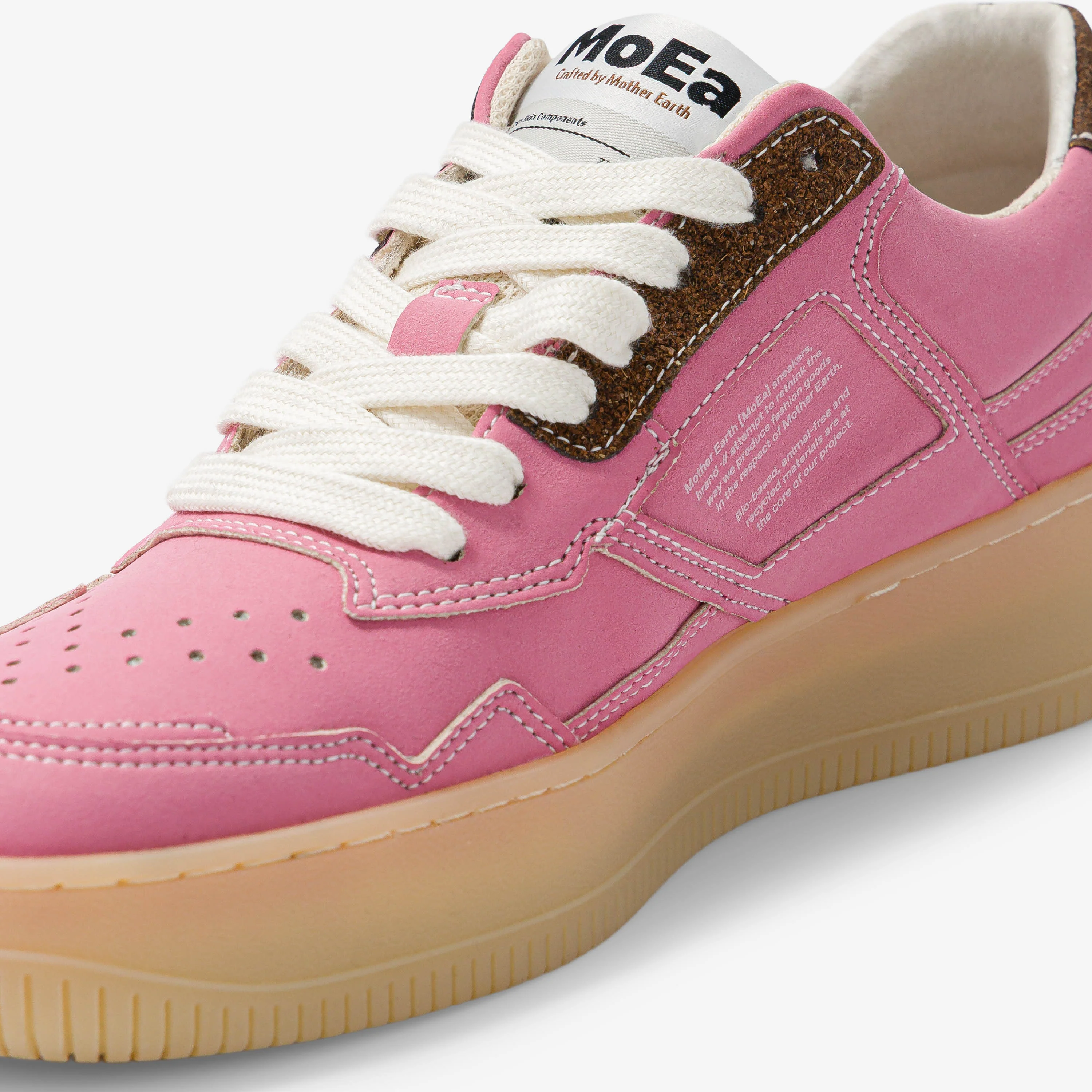 GEN1 - Coconut Pink & Brown Suede - Image 4